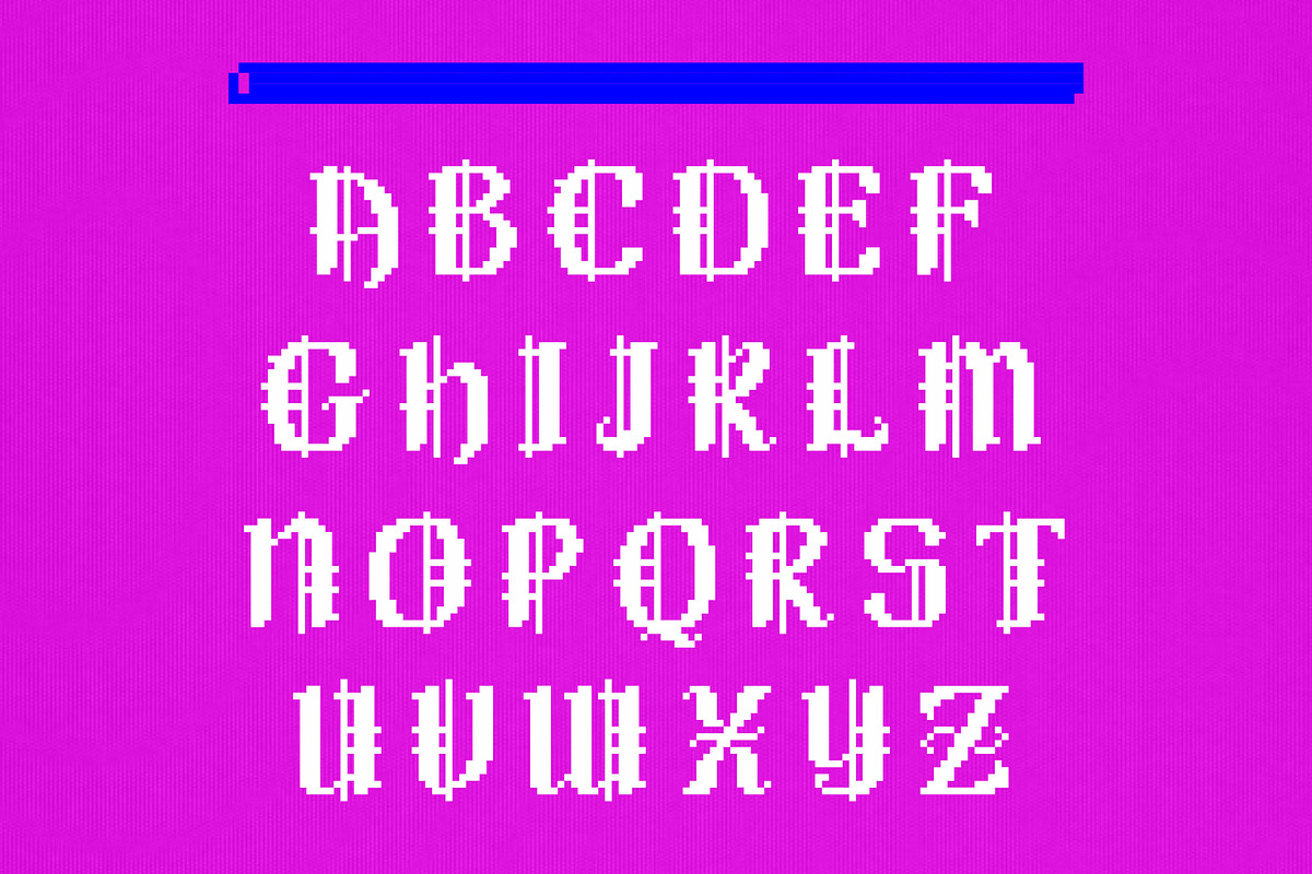 Quellux Antique - Pixel Blackletter, a Blackletter Font by Anna Richard Design (Photo 6 of 8)