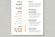 Modern Minimalist Resume Template, a Resume Template by MightyDesign (Thumbnail 3 of 10)
