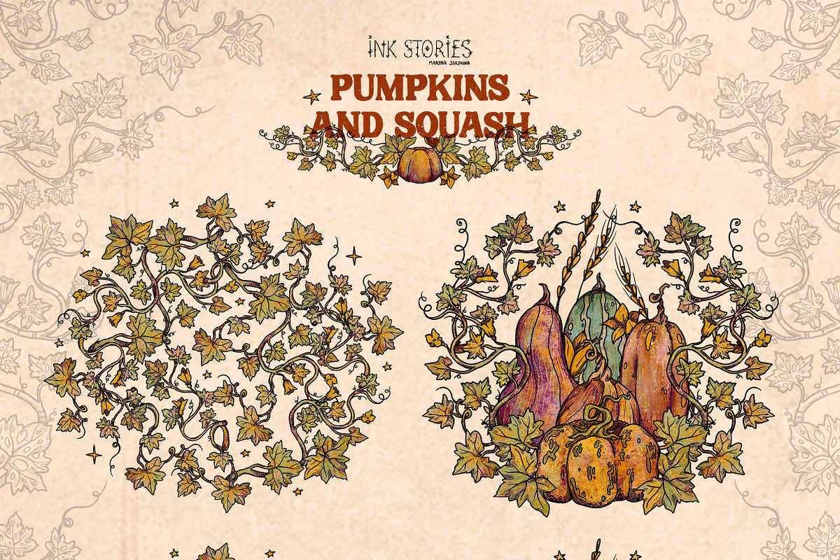 Pumpkins and Squash, a Seasonal Illustration by Ink Stories (Photo 9 of 20)