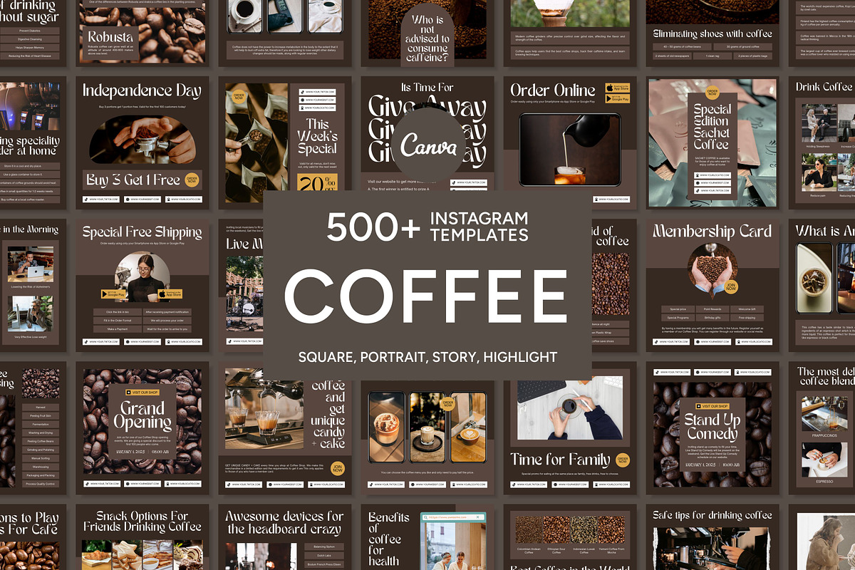 Coffee Brown Template, a Social Media Template by Kalubuak (Photo 1 of 10)