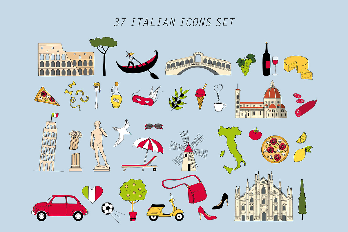 Travel set - Italy, a Graphic by Alina Tsesarskaya (Photo 2 of 4)