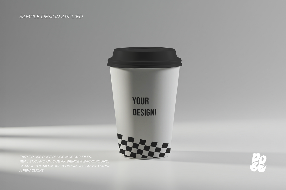 White Cup Mockup Set - Vol 1, a Product Mockup by DOBE Studio (Photo 4 of 4)