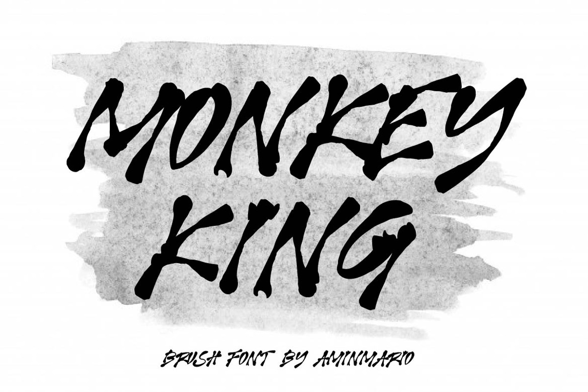 Brush Font Bundle 45 Fonts, a Blackletter Font by AMINMARIO (Photo 20 of 45)