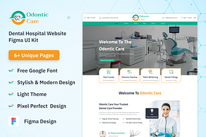 Odontic Care - Website Figma UI Kit