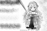 Procreate Manga Cross Hatching, a Brush Add-On by DiBrush Studio (Thumbnail 5 of 5)