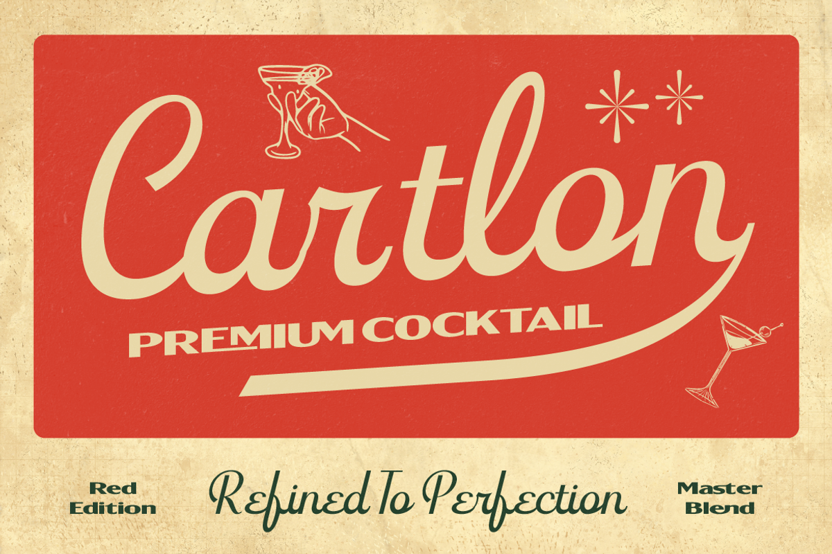 Tenford - Vintage Duo Font, a Script Font by Artisan Themes (Photo 3 of 11)
