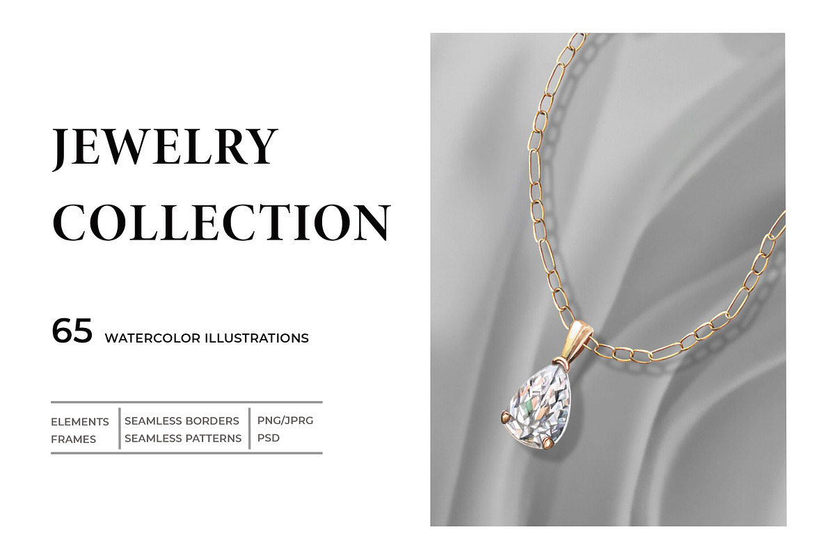 Jewelry Collection,watercolor, a Decorative Illustration by SvetLana (Photo 1 of 12)