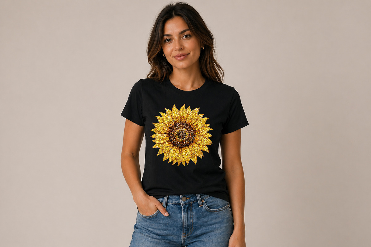 Sunflower Rhinestone PNG, a Seasonal Illustration by Pixels.Craft (Photo 5 of 8)