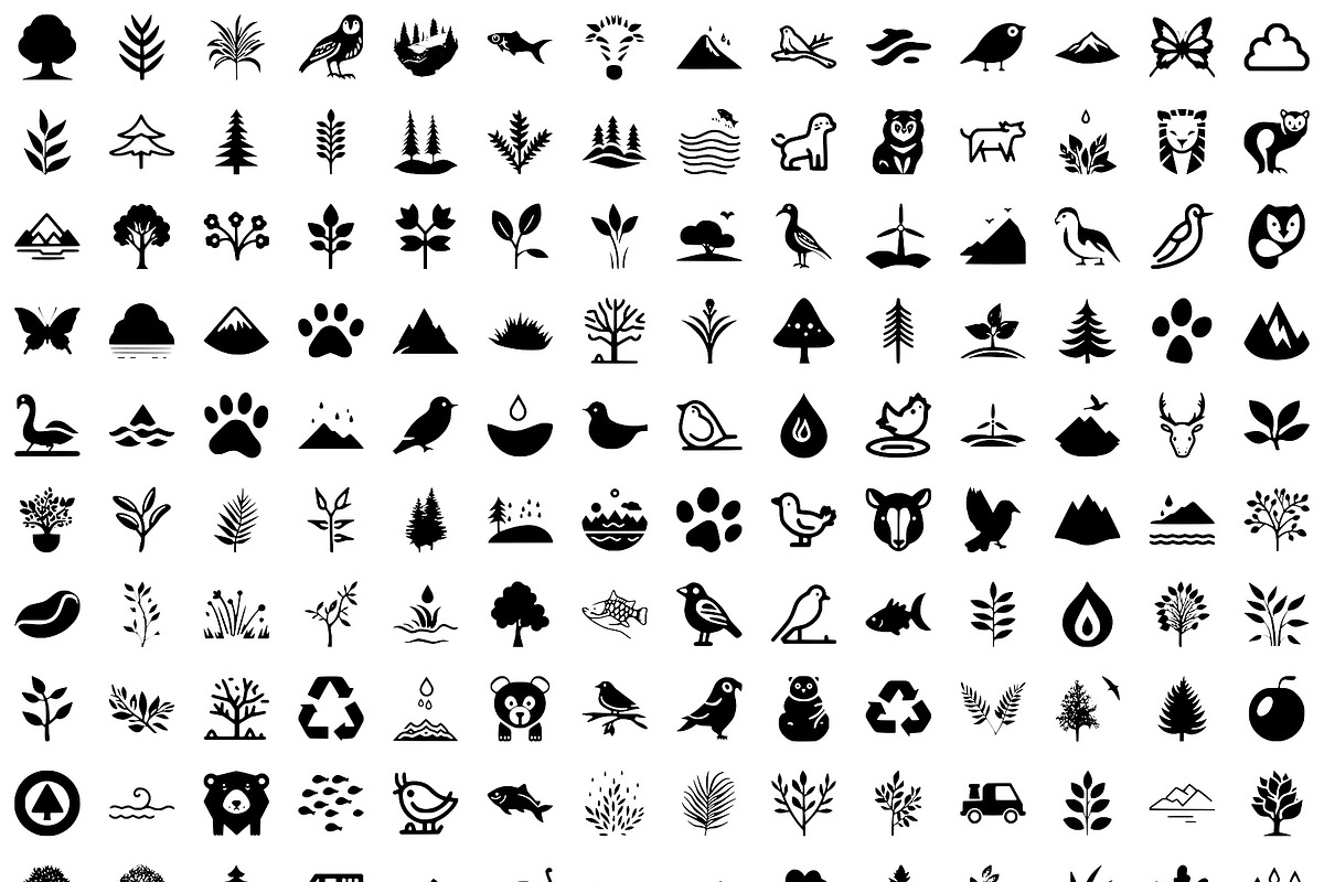 Nature Icon Bundle svg set, an Icon by IconValue (Photo 1 of 2)