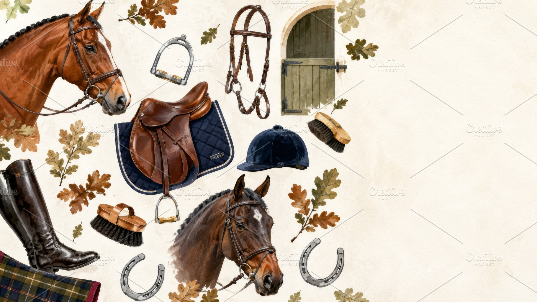 Equestrian horse riding collage feat, a Photo by Dvoevnore photos