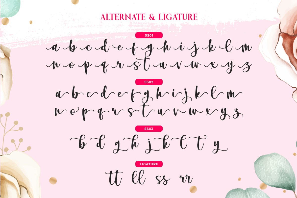 Brithany script, a Font by josstype (Photo 6 of 7)