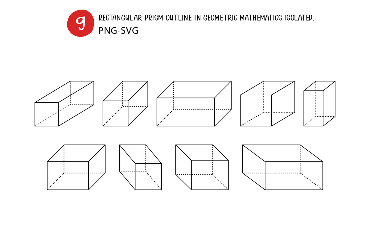 Rectangular prism outline., a Background Graphic by kaisorn (Photo 1 of 3)