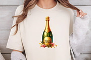 Watercolor New Year ClipArt's, an Illustration by DreamCafeArt (Thumbnail 6 of 6)