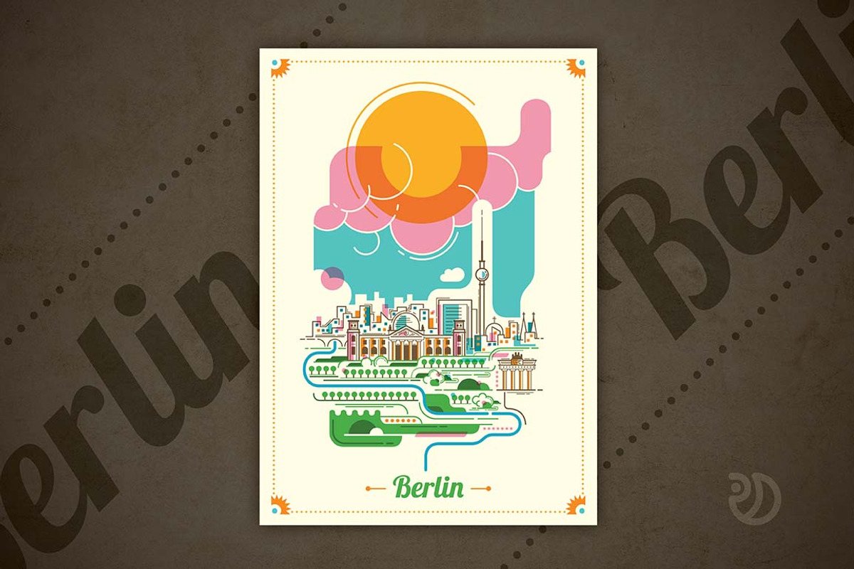 Set of illustrated cities, a Person Illustration by Radoman (Photo 3 of 6)