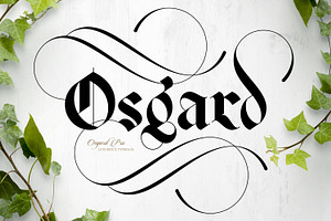 Osgard Pro | Font, a Blackletter Font by Anthony James
