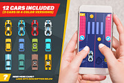 Game Assets for 2 Cars Racing, an Illustration by wowu (Thumbnail 9 of 9)
