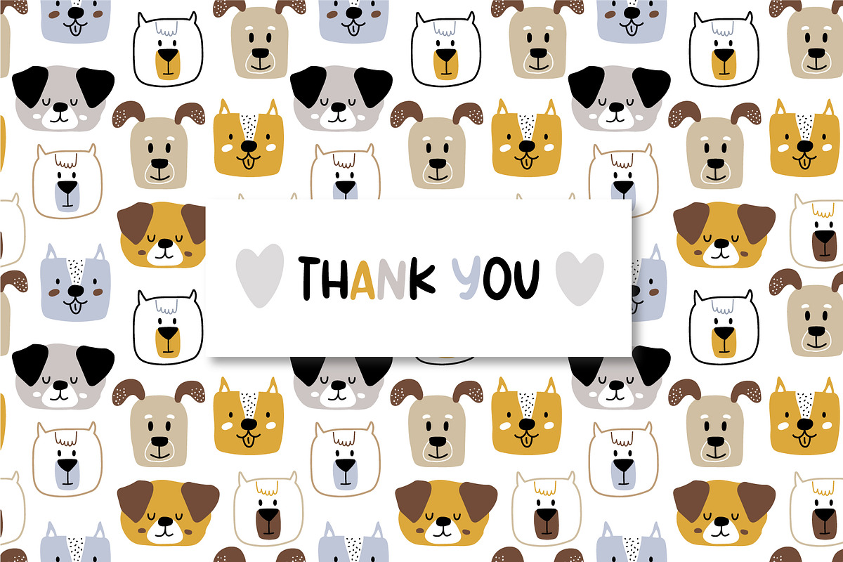 Doggy Woof. Vector dog patterns, a Pattern Graphic by ValeriiaFeeva (Photo 11 of 11)