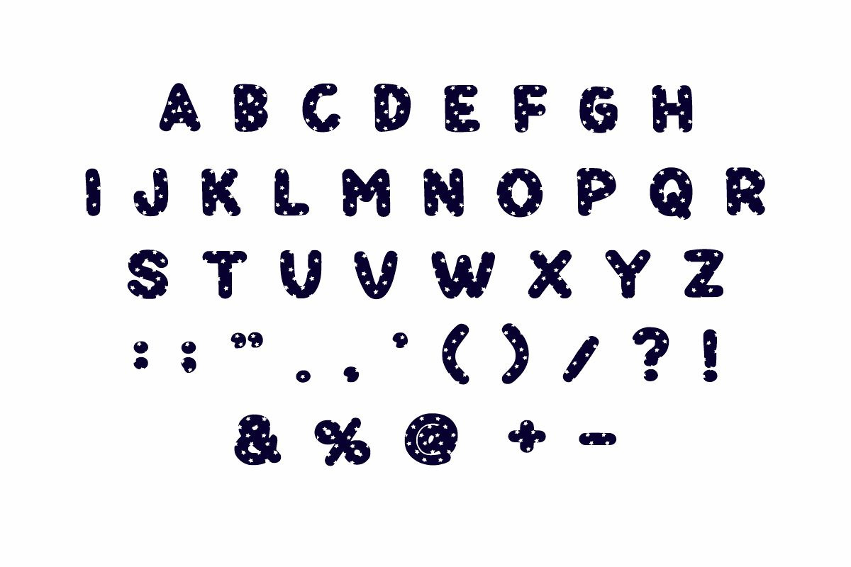Star Moon, a Handwritten Font by Fourteen Letter (Photo 5 of 5)