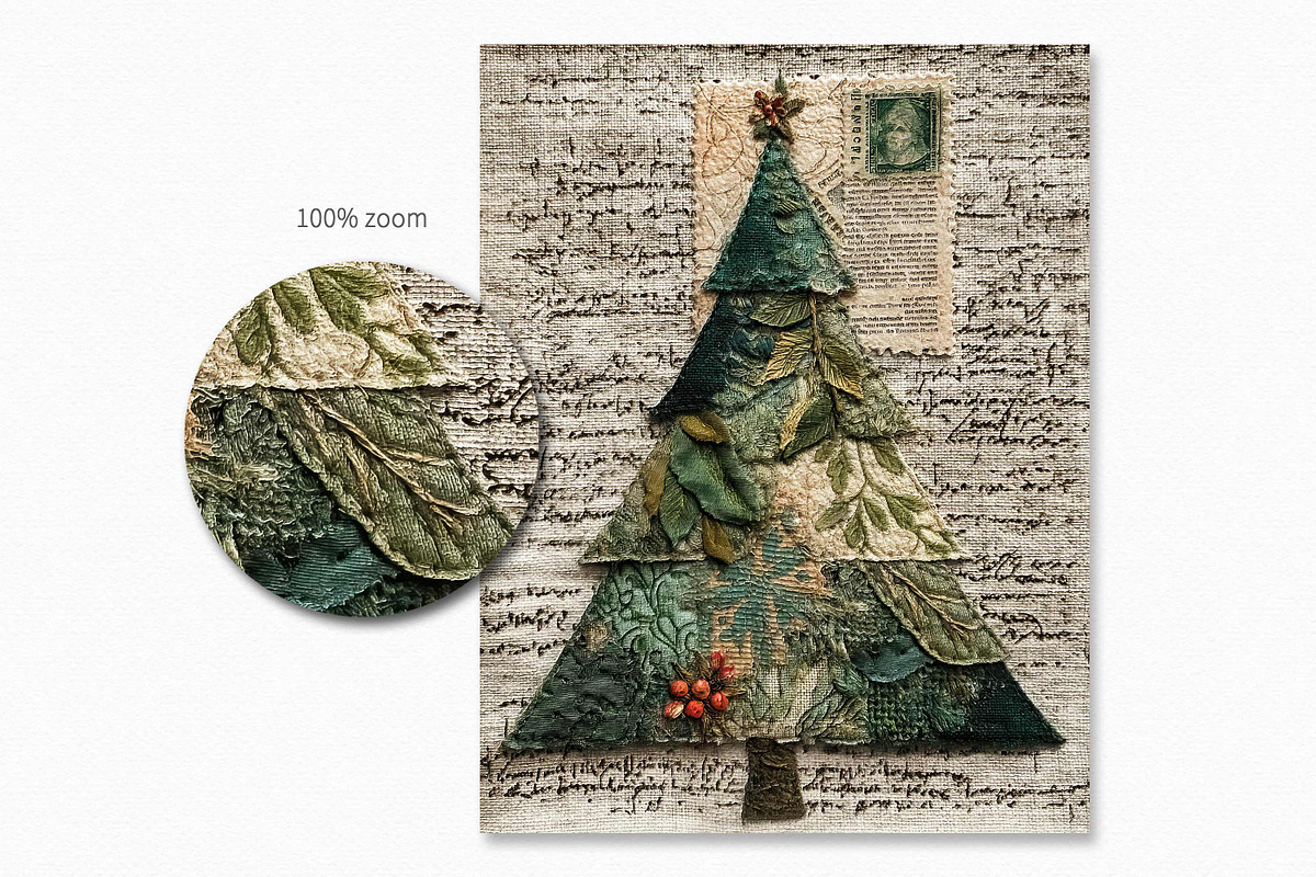 Vintage Christmas Trees, a Decorative Illustration by rileyBgraphics (Photo 5 of 5)