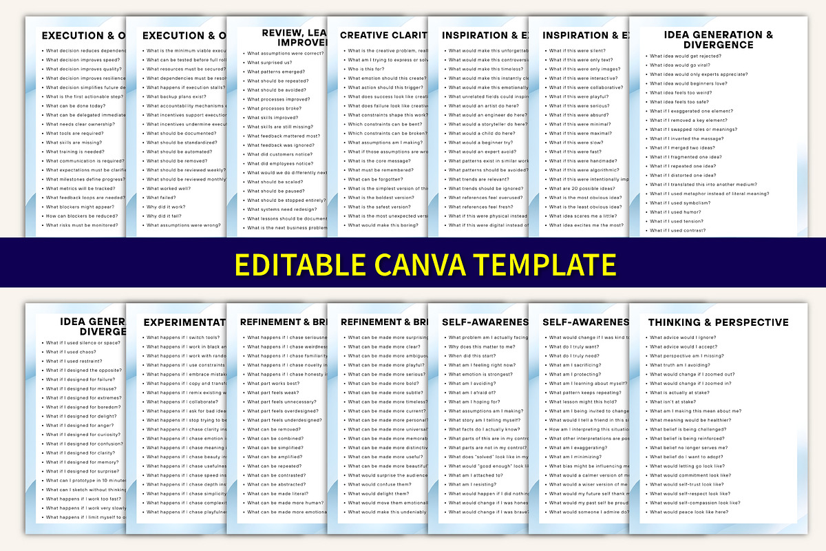 1000+ Problem Solving AI Prompts, a Stationery Template by Designmela01