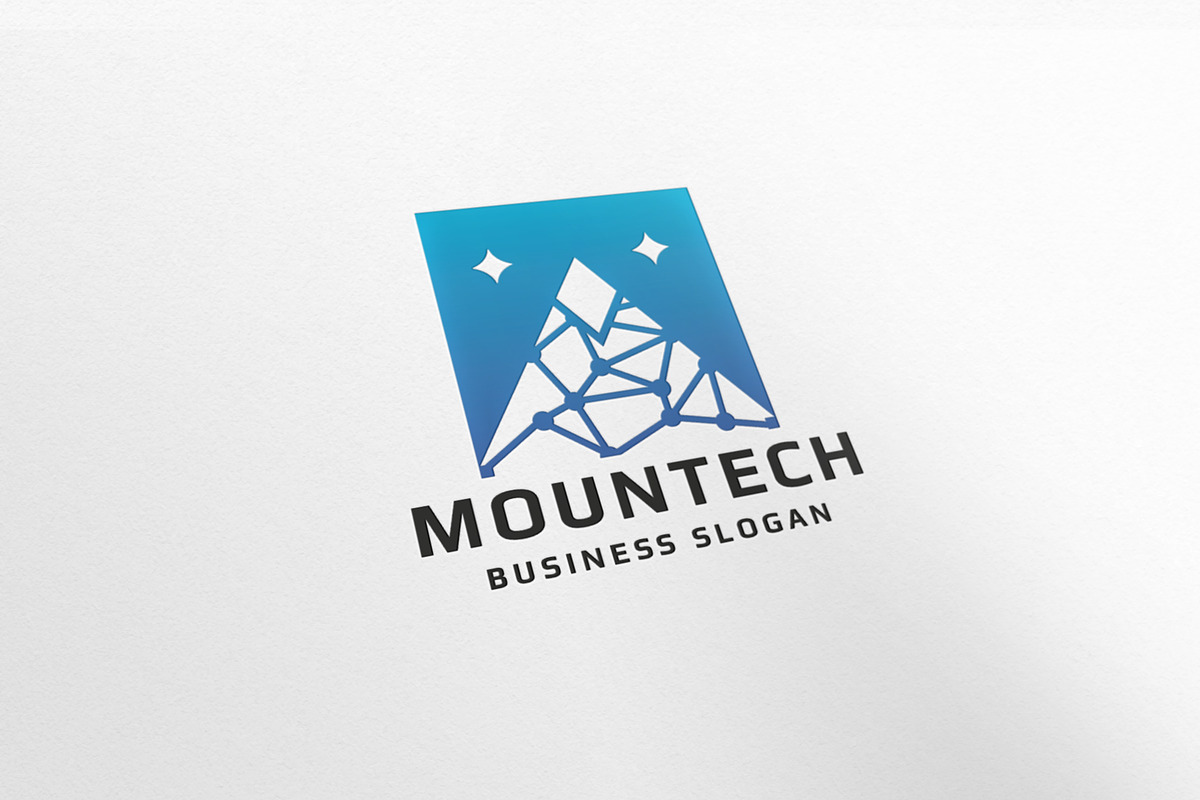 Mountain Tech Letter M Logo, a Branding & Logo Template by Design_Planet (Photo 3 of 5)
