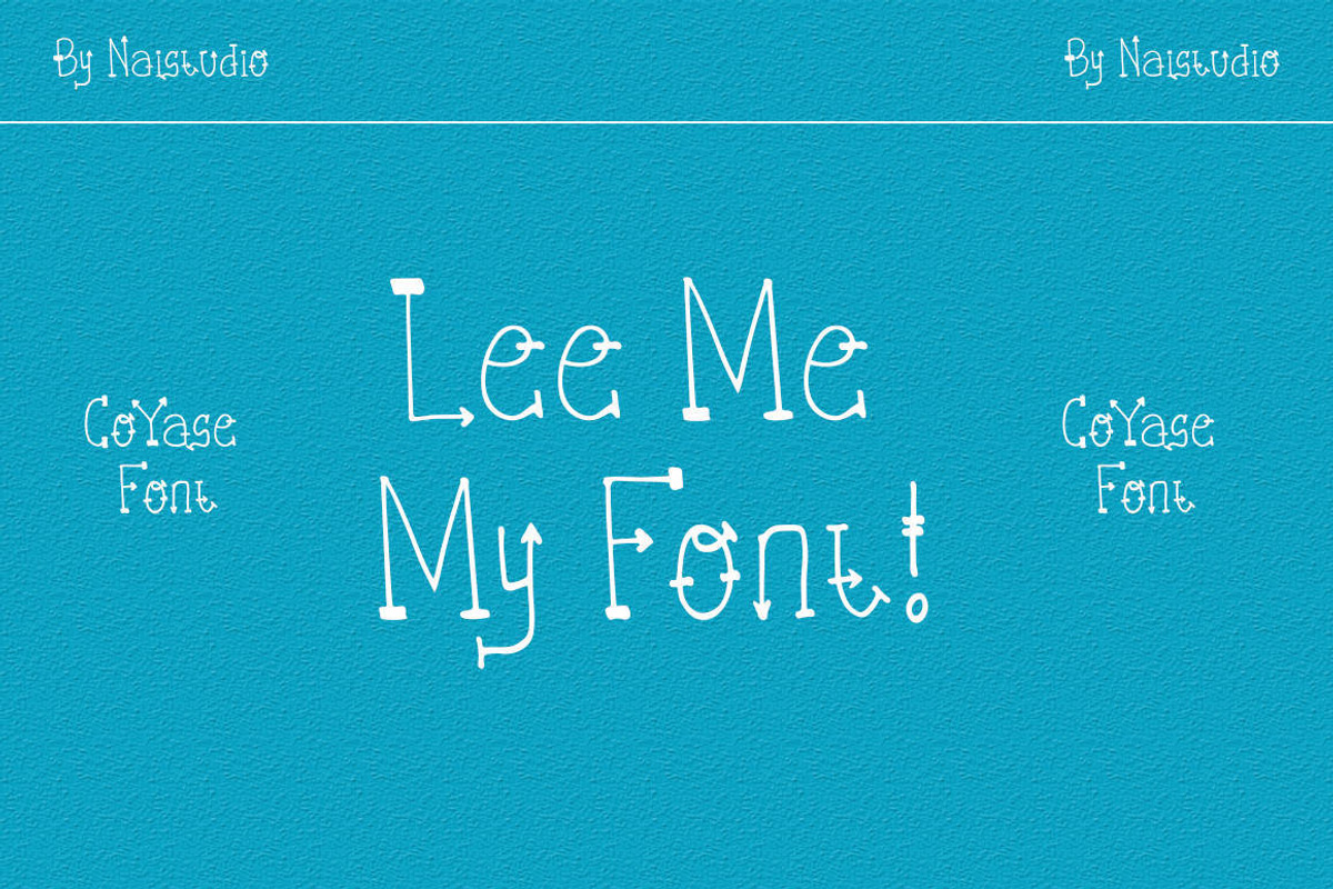 CoYaSe - Cute Display Font, a Font by Naistudio (Photo 2 of 7)