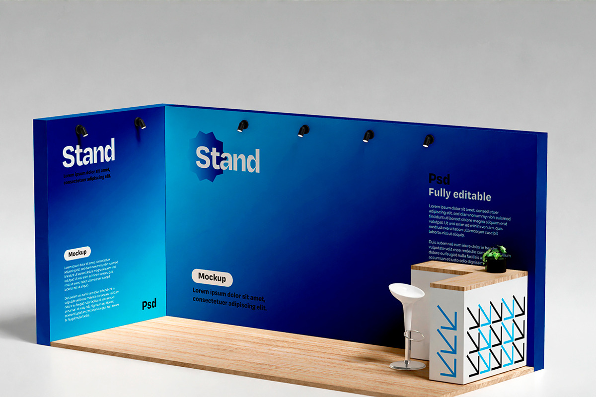 Promotion Stand Mockup, an Advertising Mockup by Mego-studio (Photo 1 of 3)