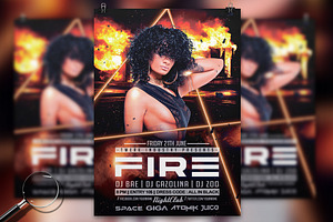 Fire Night 2 Urban Flyer Designs