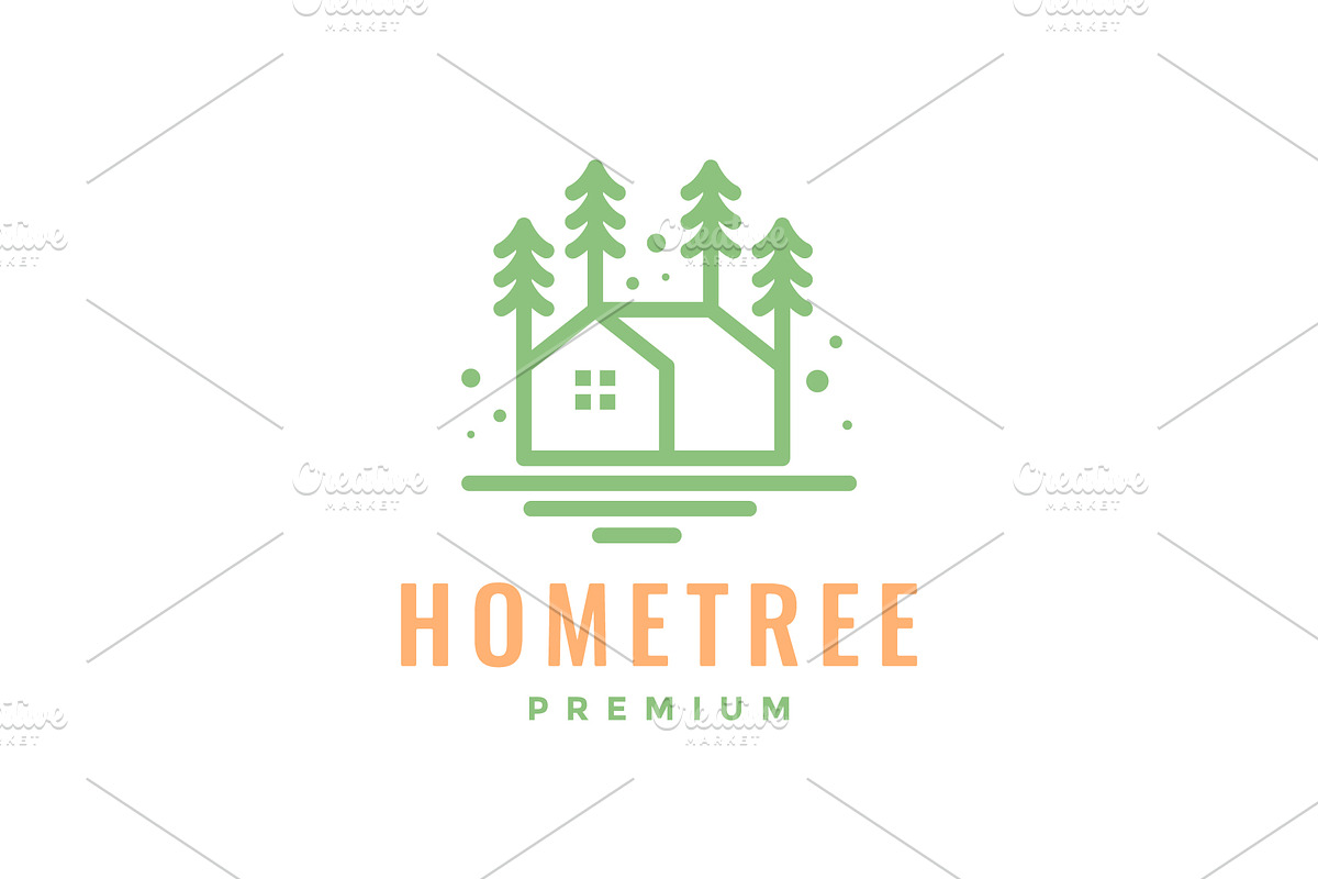 home nature village cottage logo, a Branding & Logo Template by devastd