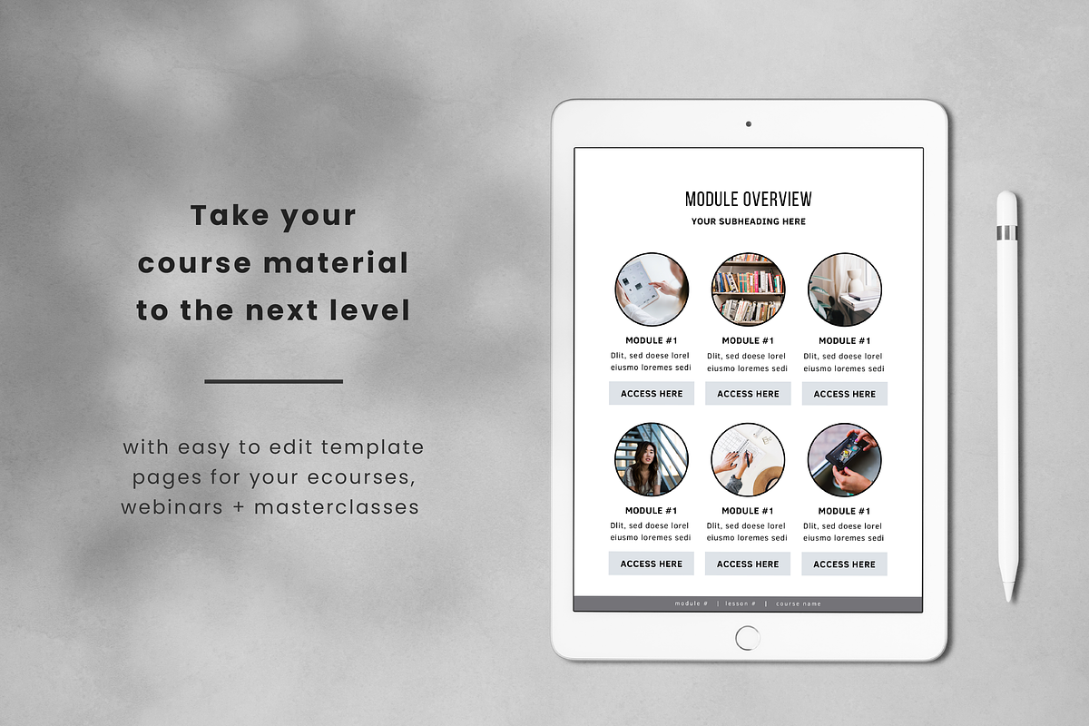 eCourse Resource Bundle, a Design Template by Studio Soluna (Photo 6 of 31)