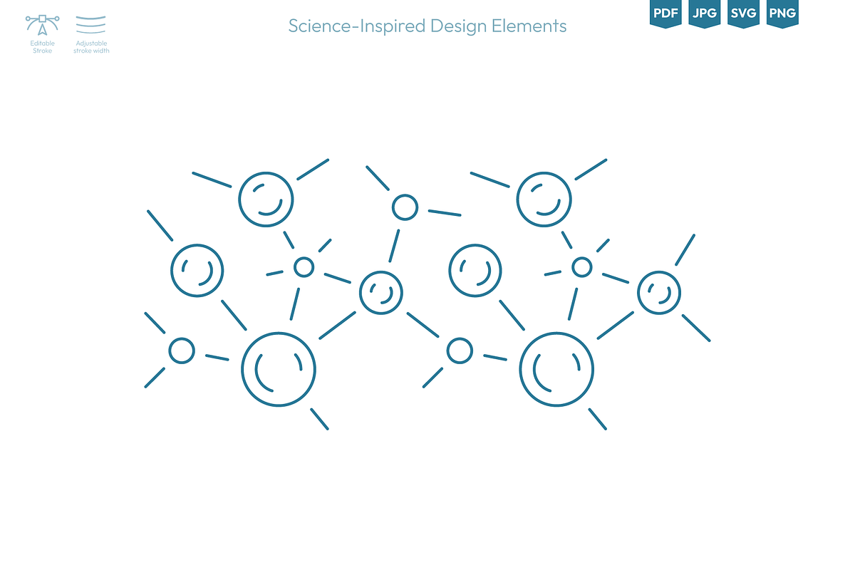 Molecular & Science-Inspired Vector, a Healthcare Illustration by Ilia Design (Photo 4 of 11)
