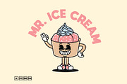 Happy Ice Cream Mascot, an Illustration by kalehstudio (Thumbnail 2 of 5)