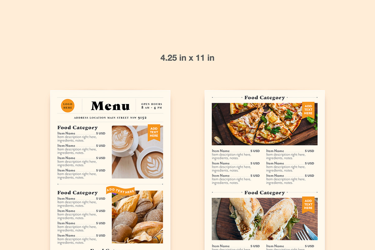 Bakery Coffee Shop Print Menu Layout, a Brochure Template by Juan ePrint Shop (Photo 2 of 2)