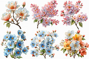 Spring Floral Clipart, an Illustration by Libby Wishes (Thumbnail 7 of 7)