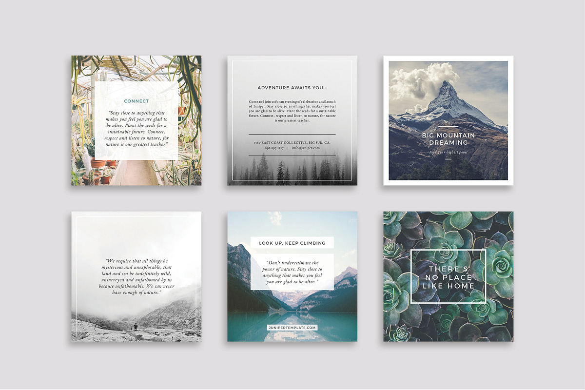 J U N I P E R  Instagram Pack, a Social Media Template by 46&2 Collective (Photo 6 of 9)
