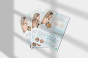 Flyer A4, Beauty Product, light blue, a Flyer Template by TraMyDesign (Thumbnail 1 of 2)