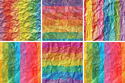 Rainbow Shabby Paper Patterns, a Pattern Graphic by PrintablesByFranklyn (Thumbnail 4 of 4)