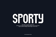 Rayneky - Sporty Font, a Sans Serif Font by Iqsiart Studio (Thumbnail 2 of 8)