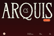 CS Arquis Stamp, a Serif Font by Craft Supply Co. (Thumbnail 1 of 8)