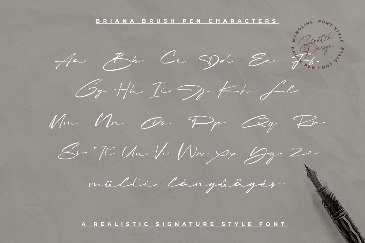 Briana | 2 Styles Signature Font, a Script Font by Scratch Design (Photo 8 of 15)