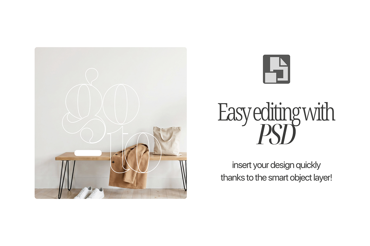 Wallpaper Mockup In Hallway PSD, a Mockup by First Impression Mockups (Photo 2 of 4)