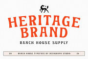 Ranch House – Western Classic Serif, a Serif Font by decographstud (Thumbnail 3 of 9)