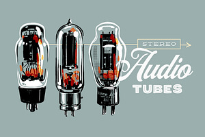 Vintage audio vacuum tubes