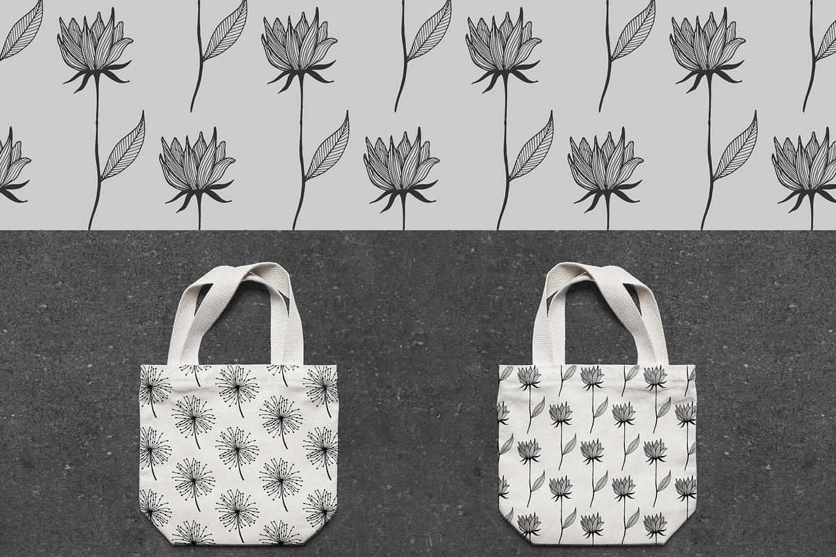 Floral Autumn Vector Patterns, a Pattern Graphic by Chimerique (Photo 4 of 8)