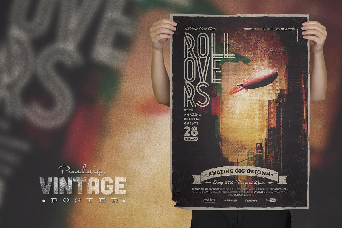 Vintage Poster / Flyer - 1, a Flyer Template by PuneDesign