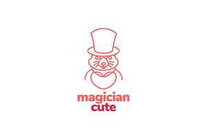 magician rabbit cute creative logo, a Branding & Logo Template by devastd