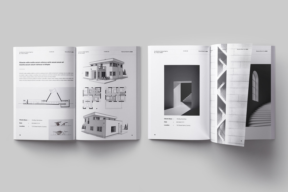 Architecture Portfolio Template, a Brochure Template by ElvinPrint (Photo 5 of 17)