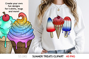 Ice Cream Treats Clipart, a Food Illustration by SLS Lines (Thumbnail 5 of 5)