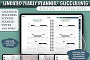 Undated Digital Planner- Succulents, a Stationery Template by Brenda Avila Designs (Thumbnail 2 of 4)
