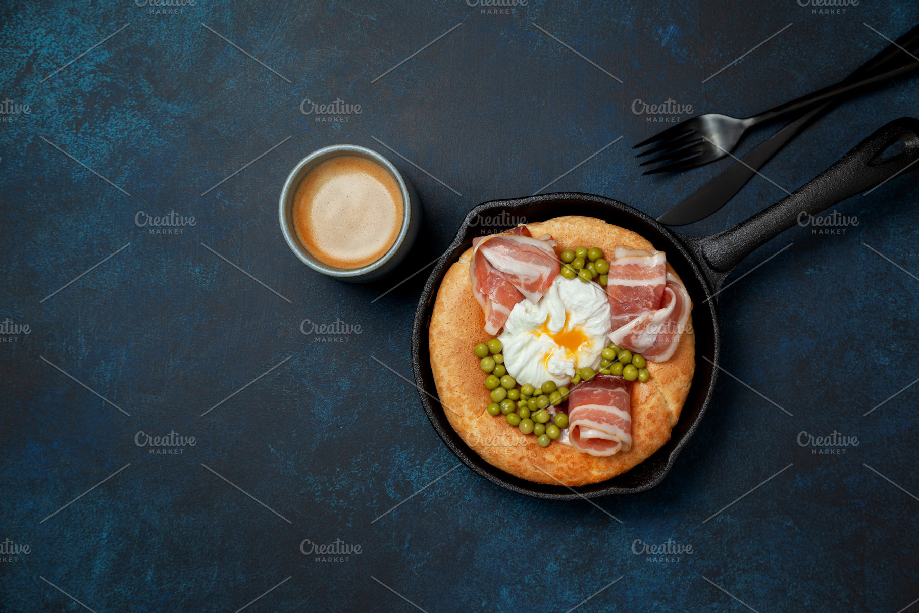 breakfast with savory dutch baby pan, a Food & Drink Photo by natashamam